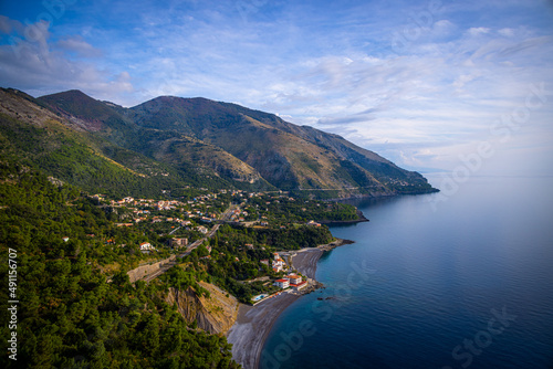 Beautiful Italian west coast in the bay of Sapri in Italy - travel photography