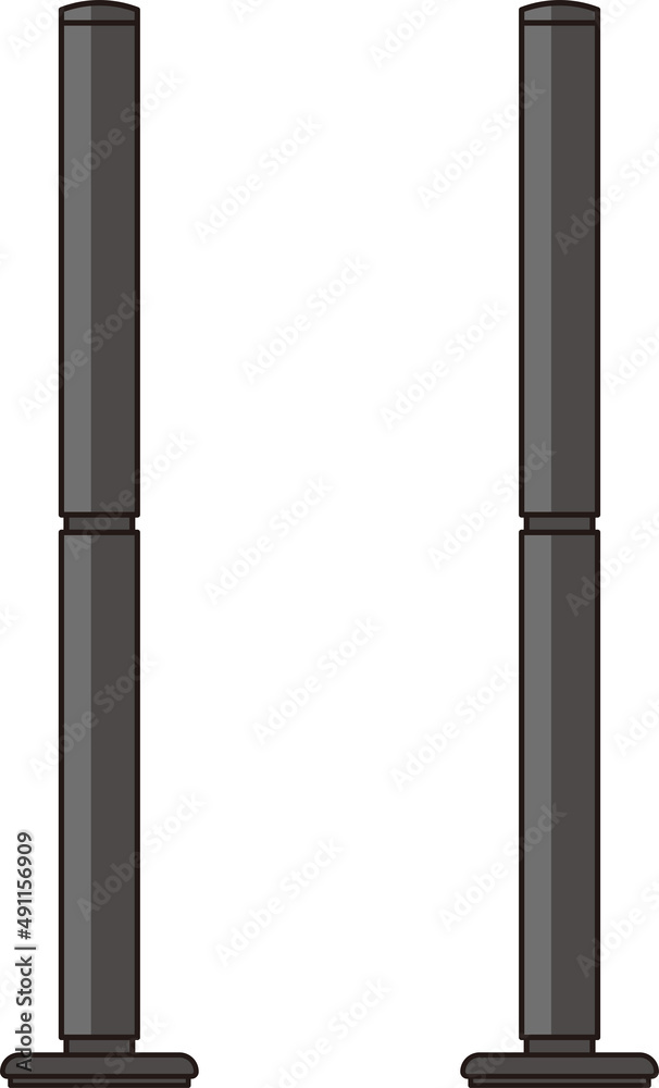 Illustration of upright surround speakers Illustration of upright surround speakers