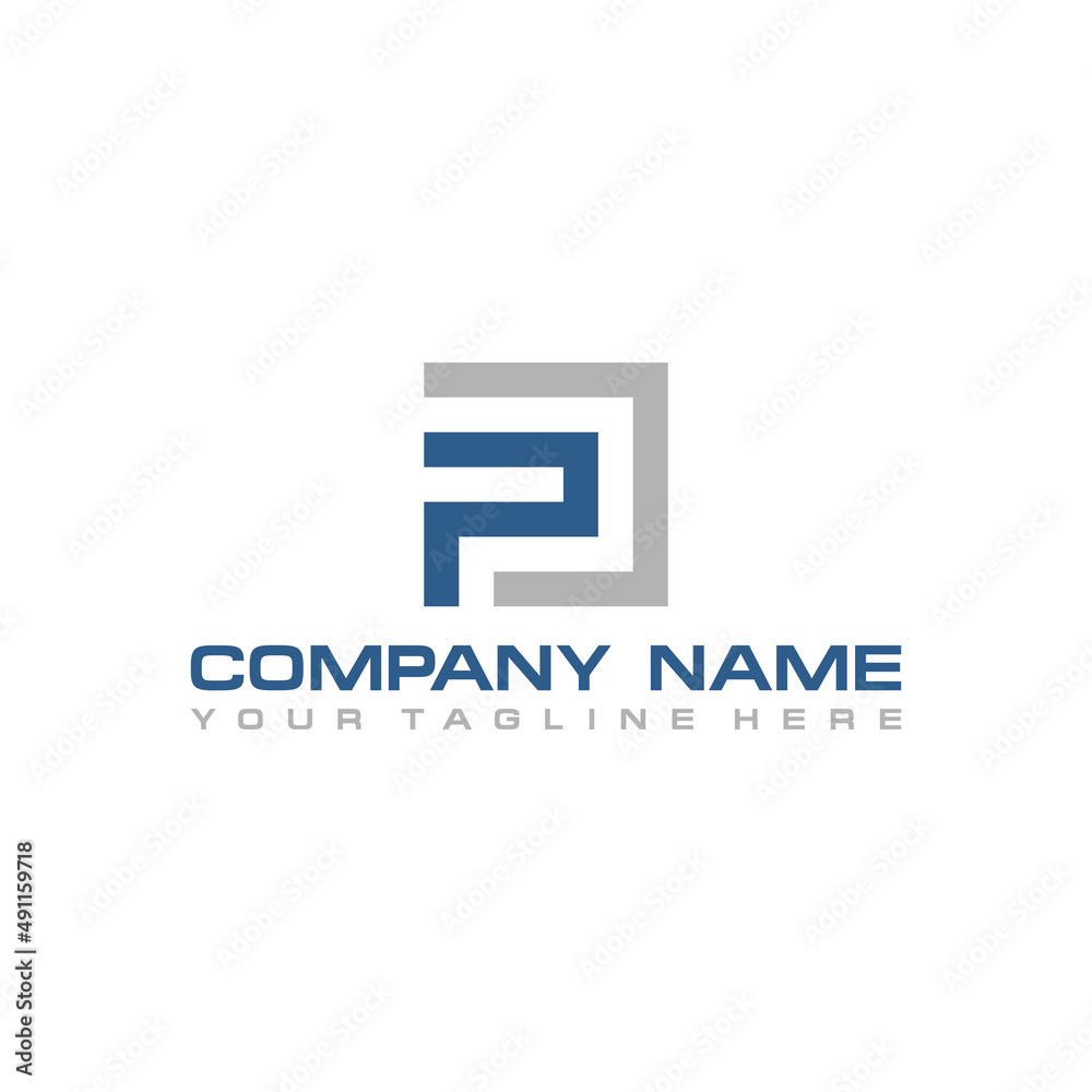 FP Initial Logo Sign Design for Your Company FP Initial Logo Sign Design for Your Company