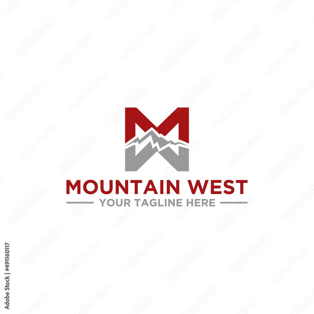MM or MW Mountain Logo Sign Design MM or MW Mountain Logo Sign Design