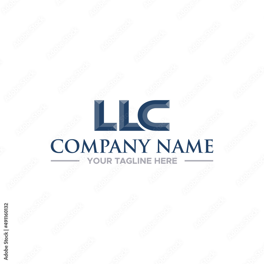 LLC Initial Logo Sign Design for Your Company