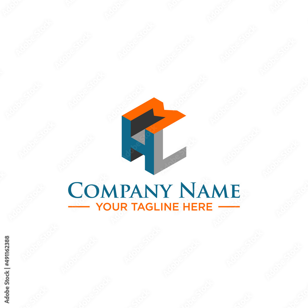 HML, MHL, or HLM Initial Logo Sign Design HML, MHL, or HLM Initial Logo Sign Design