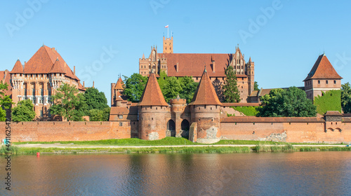 Malbork, Poland - largest castle in the world by land area, and a Unesco World Heritage Site, the Malbork Castle is a wonderful exemple of Teutonic fortress