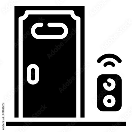 DOOR glyph icon,linear,outline,graphic,illustration