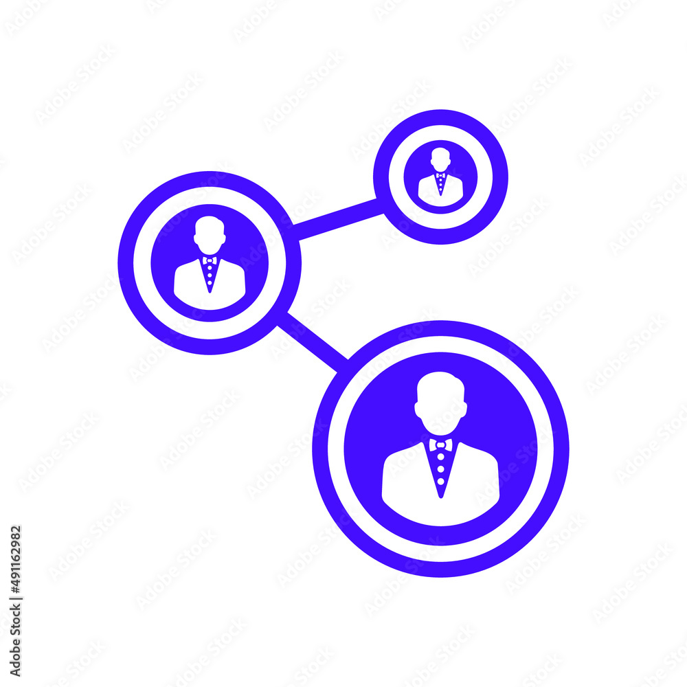 Social, link, connectivity icon. Violet vector sketch. Social, link, connectivity icon. Violet vector sketch.