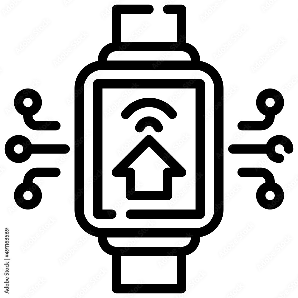 SMART WATCH line icon,linear,outline,graphic,illustration SMART WATCH line icon,linear,outline,graphic,illustration