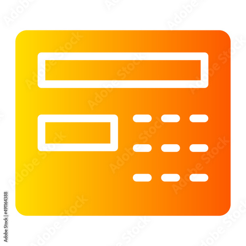 cash withdrawal gradient icon