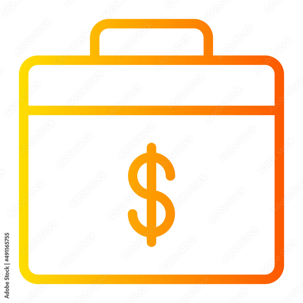 briefcase gradient icon briefcase gradient icon