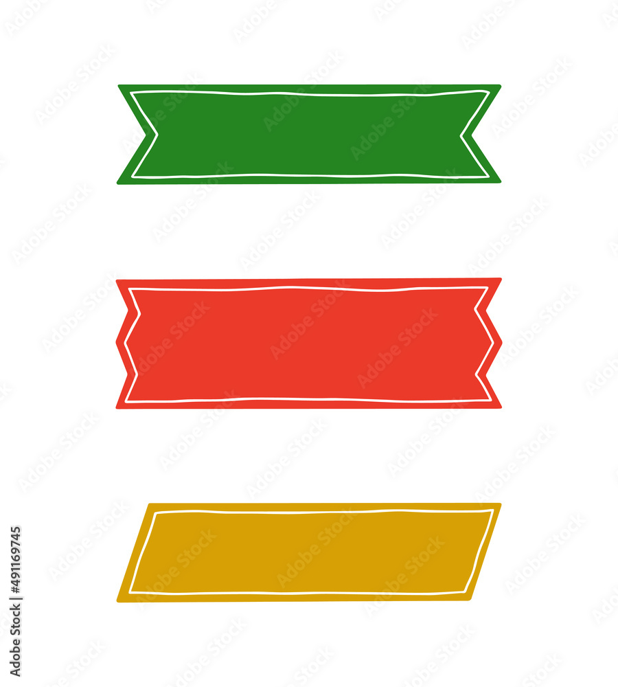 Set of patterned washi tape stripes. Hand drawn doodle sticky tape. Set of patterned washi tape stripes. Hand drawn doodle sticky tape.