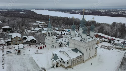 Aerial view of the Resurrection Monastery in the city of Murom. Russia photo