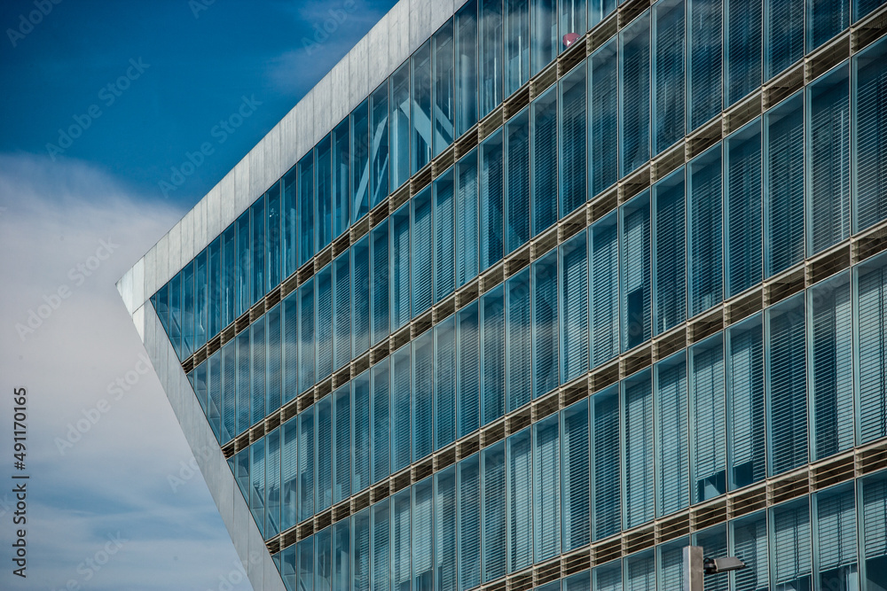 modern office building with windows modern office building with windows