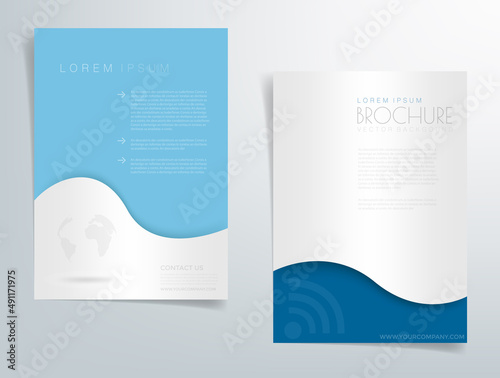 Fototapeta Naklejka Na Ścianę i Meble -  Header flyer business brochure vector graphic with space for text and message design