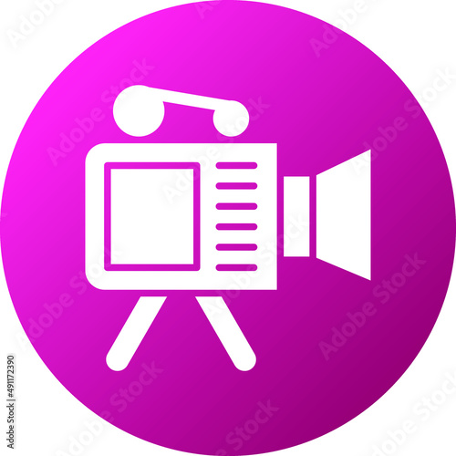 Video Camera Icon Style