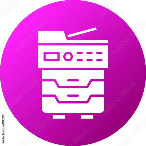 Copy Machine Icon Style
