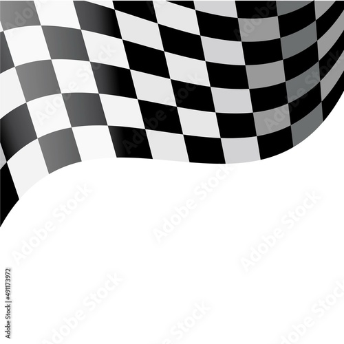 racing flag vector element background concept design