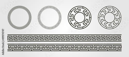 Fotografie, Obraz greek ornament vector symbol illustration design