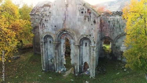 Wallpaper Mural Aerial 4k footage of Artvin Şavşat Cevizli Tibetan Church with drone. Torontodigital.ca