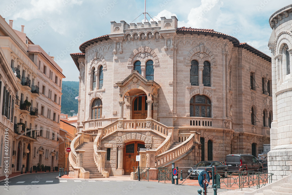 Palace of Justice in the old town Monte Carlo, Monaco, Europe