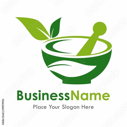 pharmacy herbal vector logo template. Suitable for business, pharmacy, healthy and web