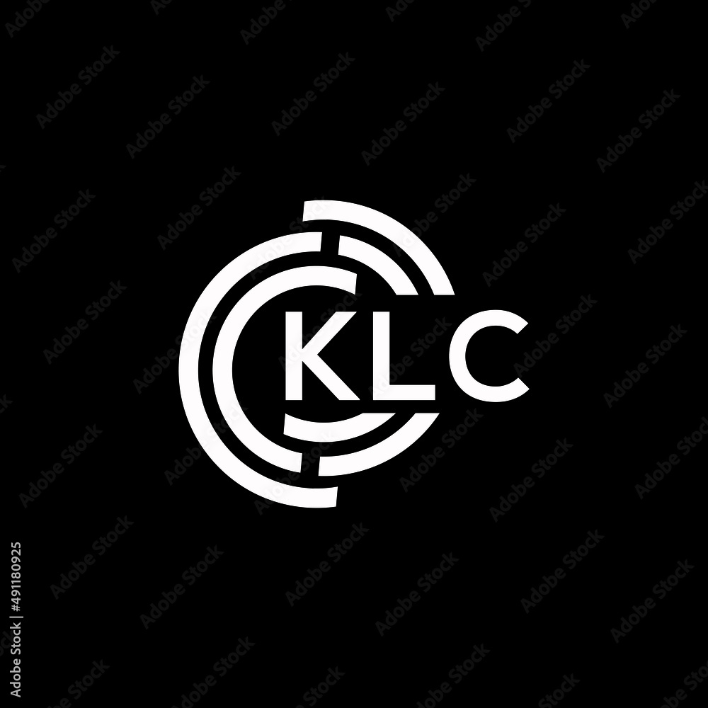 KLC letter logo design on black background. KLC creative initials letter logo concept. KLC letter design. KLC letter logo design on black background. KLC creative initials letter logo concept. KLC letter design.