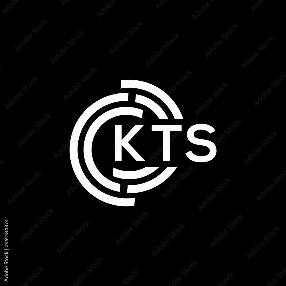 KTS letter logo design on black background. KTS creative initials letter logo concept. KTS letter design. KTS letter logo design on black background. KTS creative initials letter logo concept. KTS letter design.