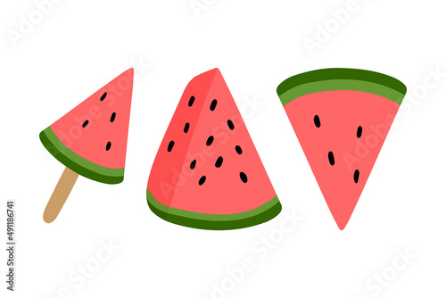 Wallpaper Mural Watermelon ice cream clipart, summer ripe fruit. Watermelon party. Torontodigital.ca