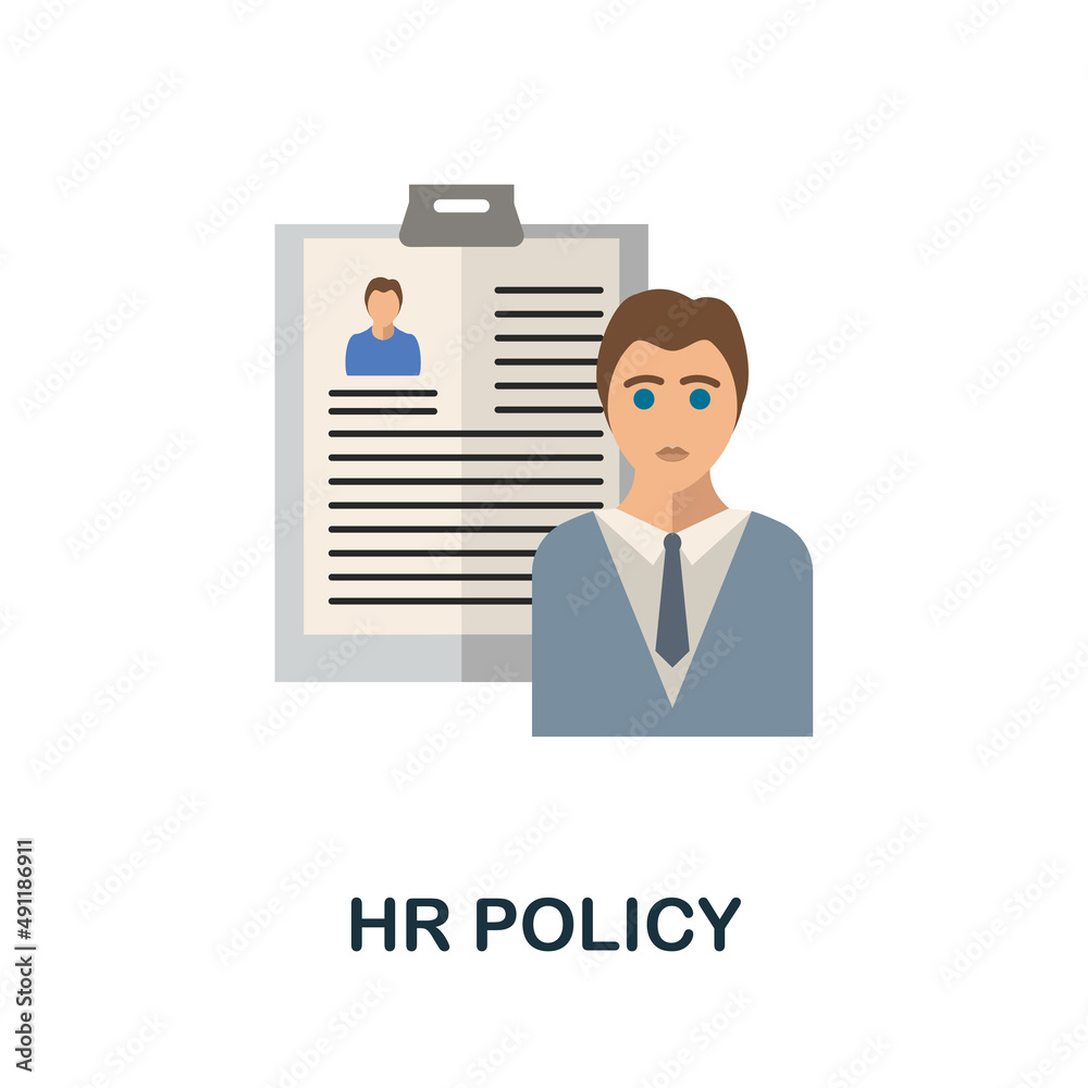 Hr Policy flat icon. Colored element sign from recruitment collection. Flat Hr Policy icon sign for web design, infographics and more. Hr Policy flat icon. Colored element sign from recruitment collection. Flat Hr Policy icon sign for web design, infographics and more.