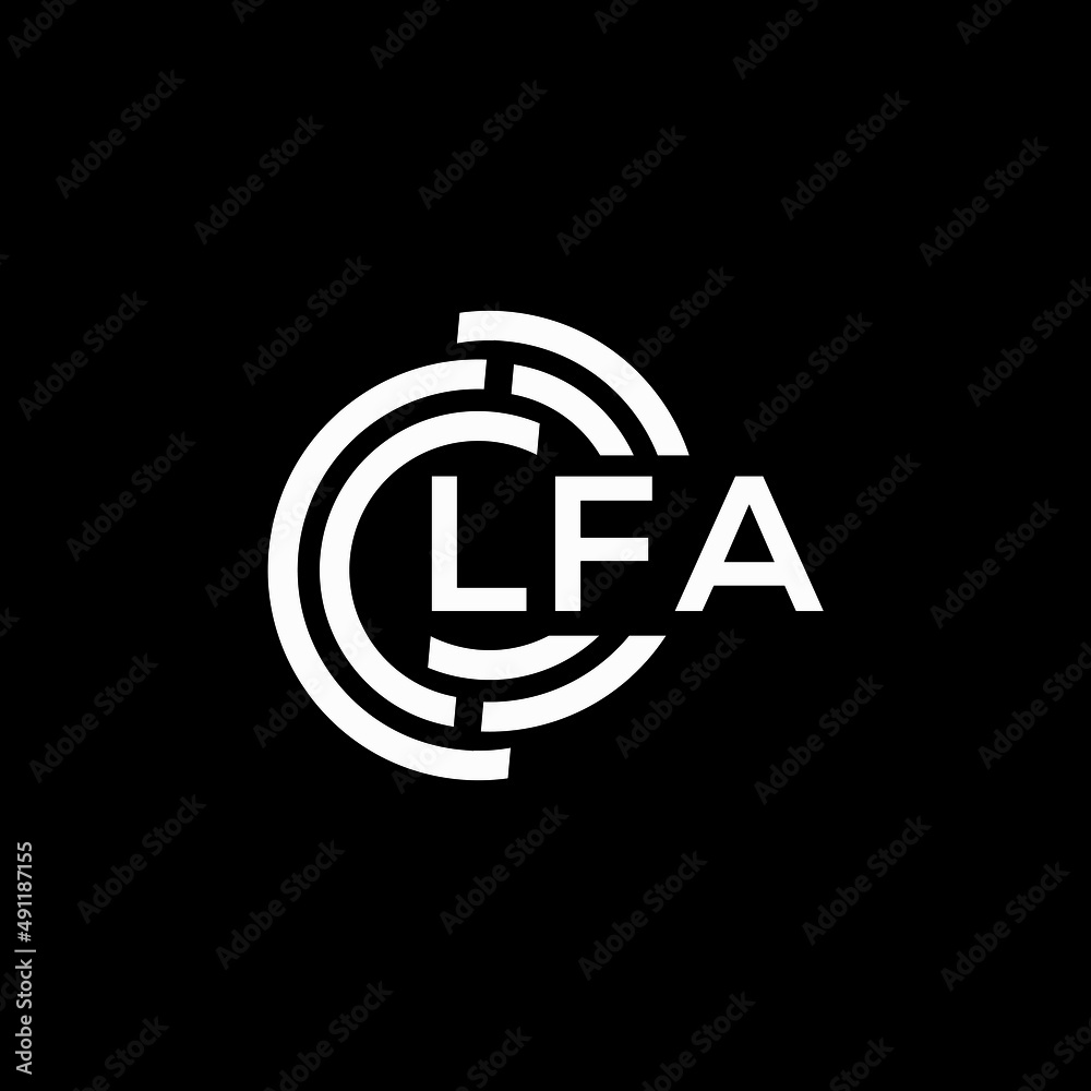 LFA letter logo design on black background. LFA creative initials letter logo concept. LFA letter design.
LFA letter logo design on black background. LFA creative initials letter logo concept. LFA letter design.
