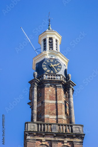 Tower of the historic Wijnhuistoren building in Zutphen, Netherlands photo
