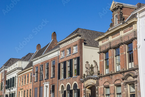 Historic buildings on the Zaadmarkt square in Zutphen, Netherlands