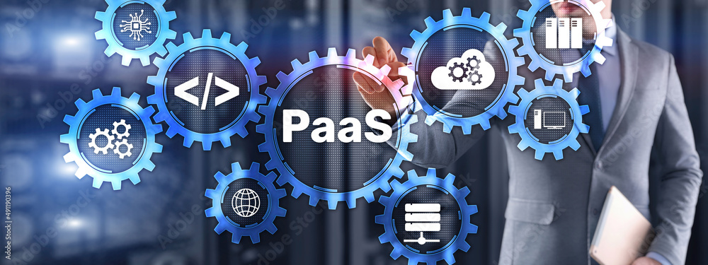 Platform as a service PaaS - cloud computing services concept