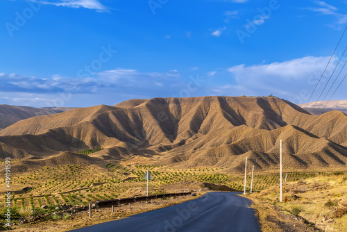 Landscape with a road in Armenia
