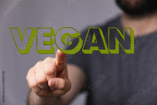 Organic food word. Fresh ec...