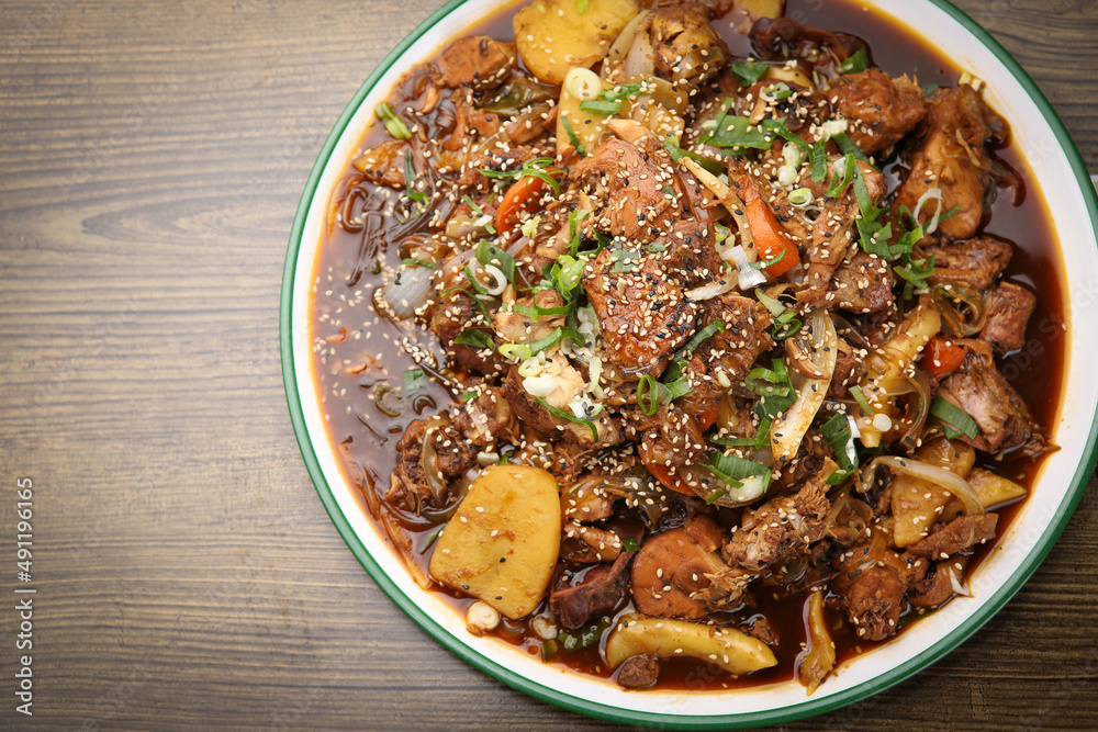 Braised Spicy Chicken with Vegetables Braised Spicy Chicken with Vegetables