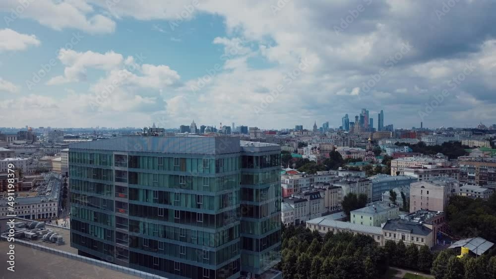 4K Aerial panorama of the center of Moscow, Russia 4K Aerial panorama of the center of Moscow, Russia
