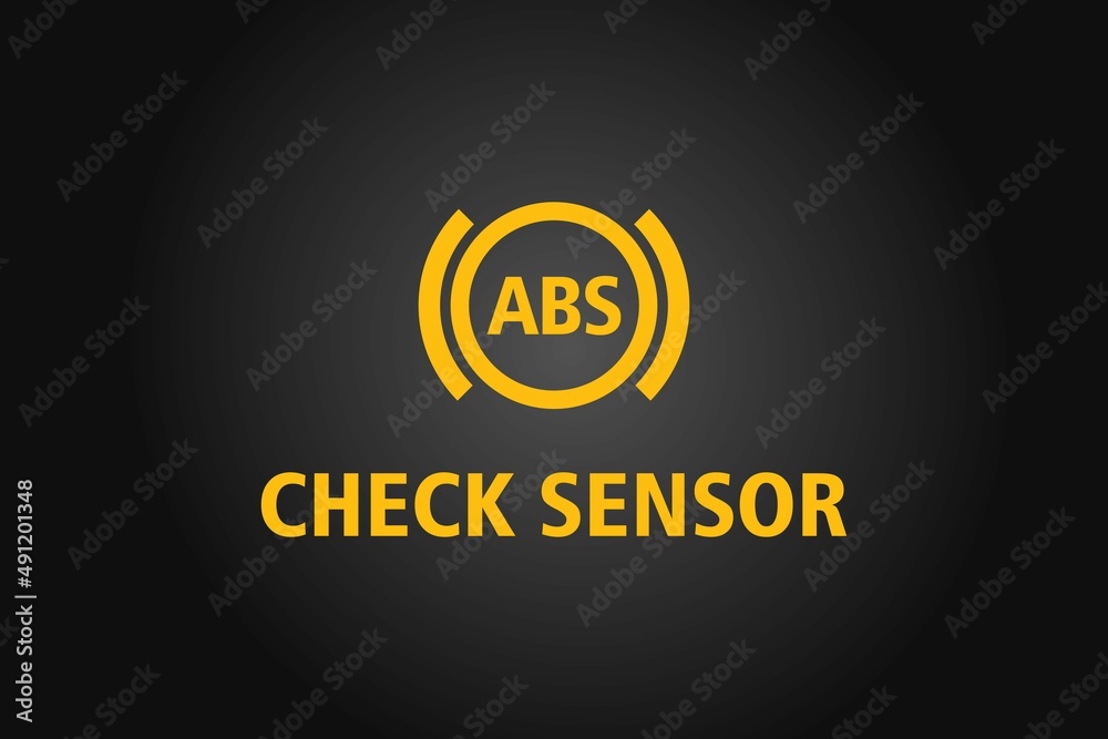 Check ABS sensor warning message