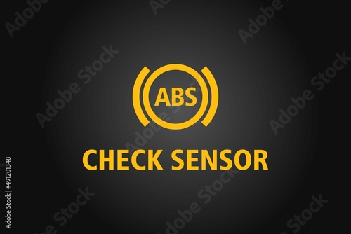 Check ABS sensor warning message photo