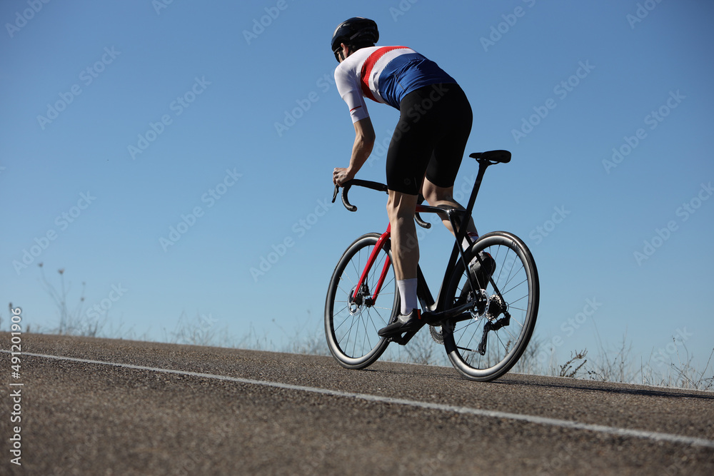 Naklejka premium Road biker