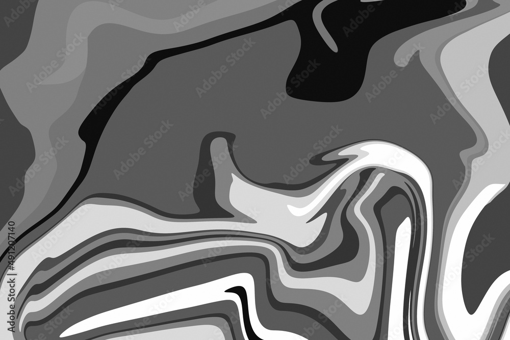 Flat groovy psychedelic background. Wallpaper abstract hand drawn.