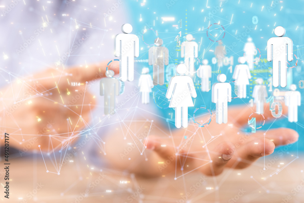 Global network. Blockchain. 3D illustration. Neural networks and artificial intelligence. Abstract Global network. Blockchain. 3D illustration. Neural networks and artificial intelligence. Abstract