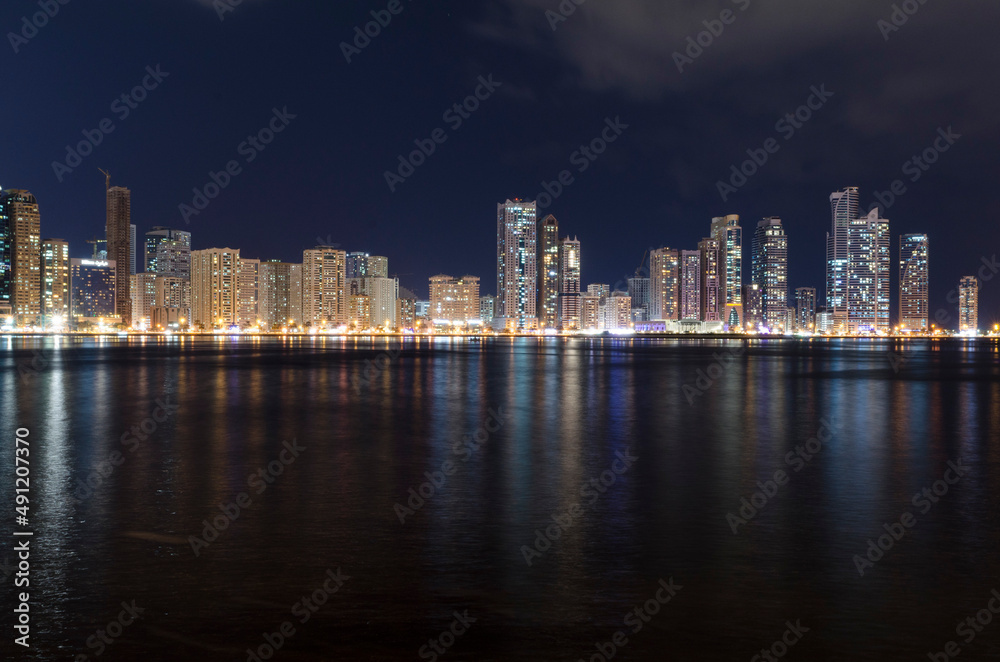 Sharjah Corniche Nightscape
