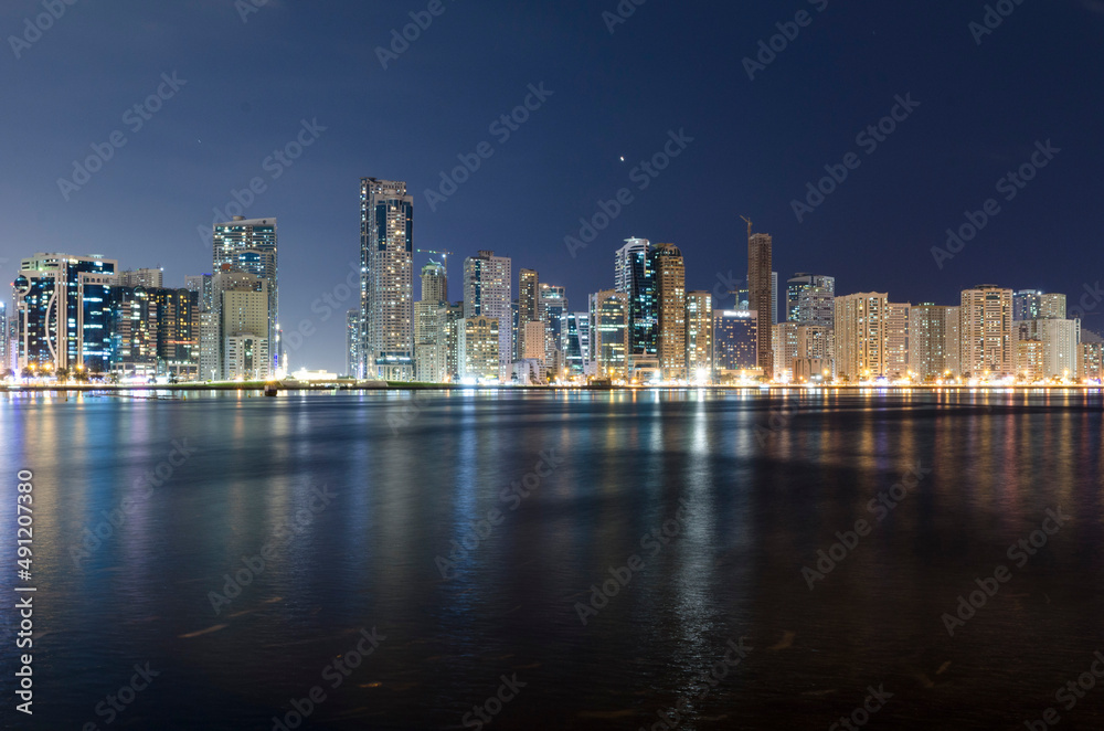 Sharjah Corniche Nightscape