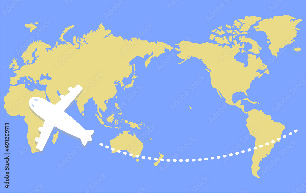 Obraz premium 世界旅行のイメージイラスト