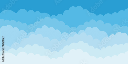 blue sky with clouds illustrator