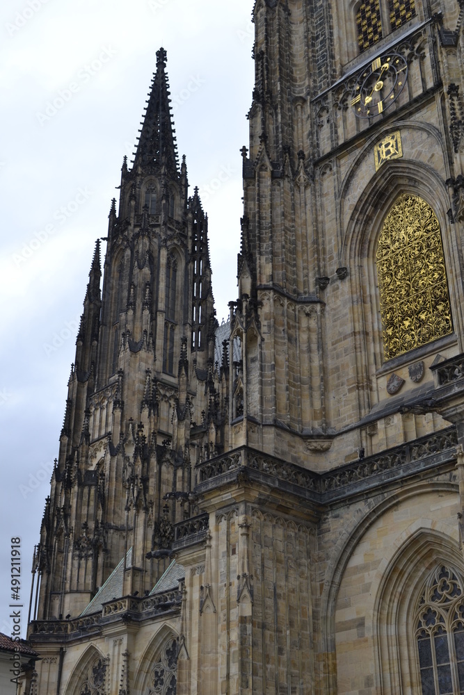 Fasada Katedry Świętego Wita, Hradczany, Praga