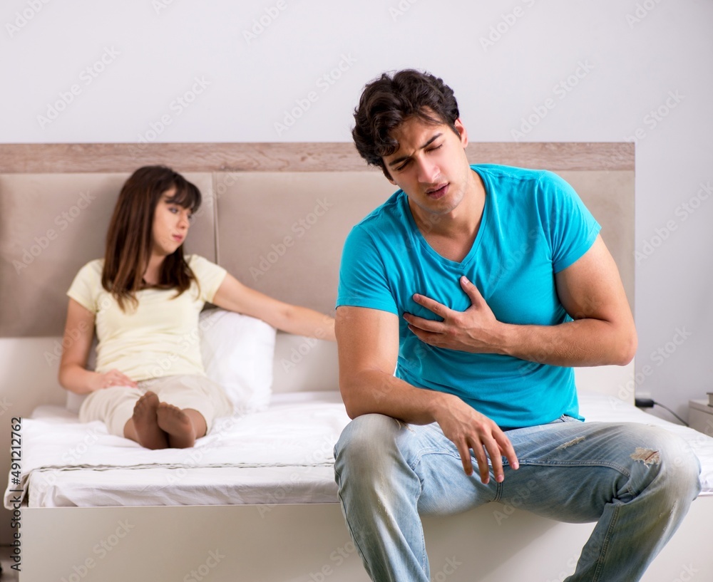 The young family having problems in relationships The young family having problems in relationships