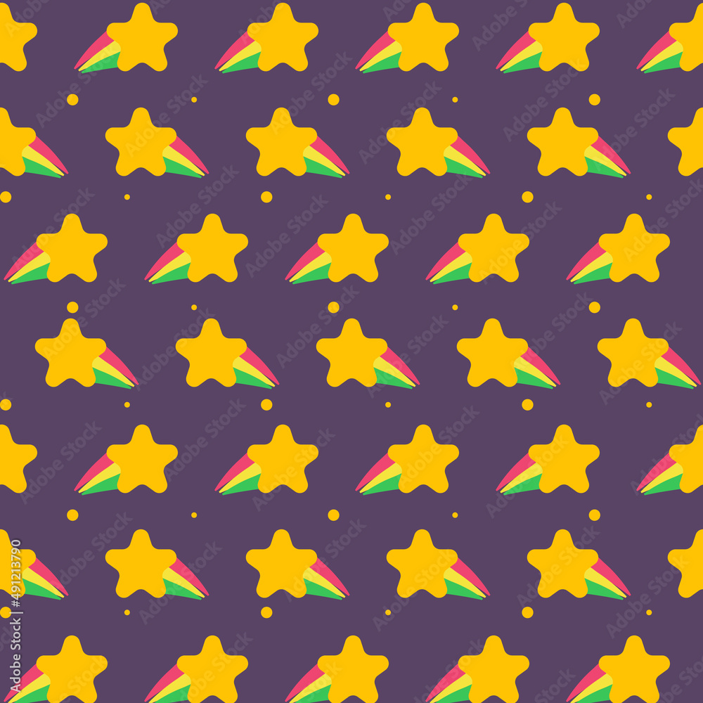 Seamless pattern falling star design Seamless pattern falling star design