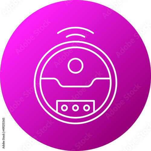 Robotic Vaccum Icon Style