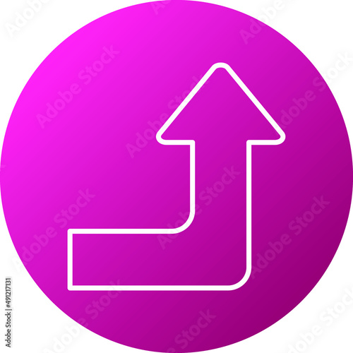 Turn Up Icon Style