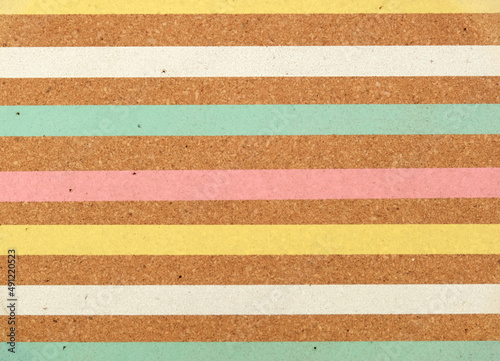 Cork Background Texture Pastel Stripes